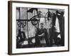 Sculptor Edwardo Paolozzi Posing in His Studio-null-Framed Photographic Print