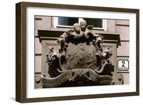 Sculptural Decoration of Building in Vienna, Austria-null-Framed Giclee Print