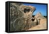 Sculpture and Pyramid of Kukulcan-Kevin Schafer-Framed Stretched Canvas