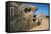 Sculpture and Pyramid of Kukulcan-Kevin Schafer-Framed Stretched Canvas