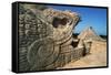 Sculpture and Pyramid of Kukulcan-Kevin Schafer-Framed Stretched Canvas