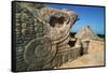 Sculpture and Pyramid of Kukulcan-Kevin Schafer-Framed Stretched Canvas