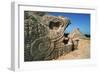 Sculpture and Pyramid of Kukulcan-Kevin Schafer-Framed Photographic Print