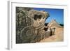 Sculpture and Pyramid of Kukulcan-Kevin Schafer-Framed Photographic Print