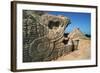 Sculpture and Pyramid of Kukulcan-Kevin Schafer-Framed Photographic Print