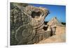 Sculpture and Pyramid of Kukulcan-Kevin Schafer-Framed Photographic Print