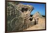 Sculpture and Pyramid of Kukulcan-Kevin Schafer-Framed Photographic Print