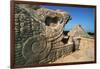 Sculpture and Pyramid of Kukulcan-Kevin Schafer-Framed Photographic Print