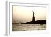 Sculpture and statue - Statue of Liberty - Sunset - Manhattan - New York City - United States-Philippe Hugonnard-Framed Photographic Print