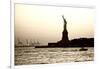 Sculpture and statue - Statue of Liberty - Sunset - Manhattan - New York City - United States-Philippe Hugonnard-Framed Photographic Print