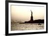 Sculpture and statue - Statue of Liberty - Sunset - Manhattan - New York City - United States-Philippe Hugonnard-Framed Photographic Print