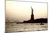 Sculpture and statue - Statue of Liberty - Sunset - Manhattan - New York City - United States-Philippe Hugonnard-Mounted Photographic Print