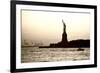 Sculpture and statue - Statue of Liberty - Sunset - Manhattan - New York City - United States-Philippe Hugonnard-Framed Photographic Print