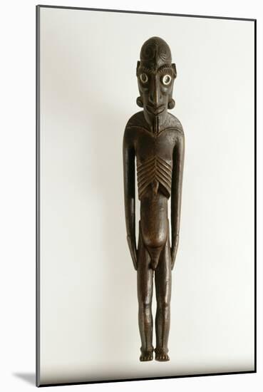 Sculpture anthropomorphe "Moai kava-kava"-null-Mounted Giclee Print