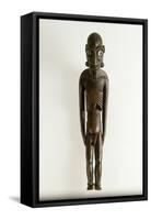 Sculpture anthropomorphe "Moai kava-kava"-null-Framed Stretched Canvas
