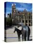Sculpture at Calgary City Hall, Calgary, Alberta, Canada, North America-Hans Peter Merten-Stretched Canvas