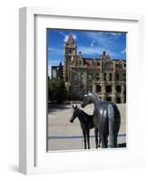 Sculpture at Calgary City Hall, Calgary, Alberta, Canada, North America-Hans Peter Merten-Framed Photographic Print