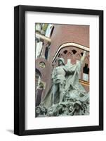 Sculpture at Palau De La Musica Catalana-jiawangkun-Framed Photographic Print