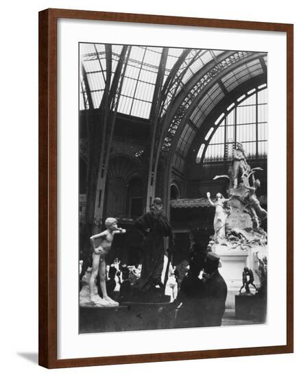 Sculpture at the Exposition Universelle, Grand Palais, 1900--Framed Photographic Print