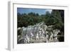 Sculpture by a Cascade, Palace of Caserta, Campania, Italy-Vivienne Sharp-Framed Photographic Print