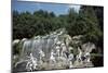 Sculpture by a Cascade, Palace of Caserta, Campania, Italy-Vivienne Sharp-Mounted Photographic Print