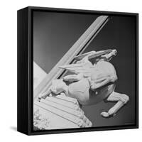 Sculpture by Joseph Reiner Entitled "Speed" at the 1939 World's Fair in New York-Alfred Eisenstaedt-Framed Stretched Canvas