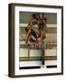 Sculpture by Milton Hebold at Entrance to Pan American Airlines Terminal , NY International Airport-Dmitri Kessel-Framed Photographic Print