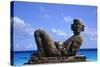 Sculpture by the Ocean in Cancun, Mexico-Svenja-Foto-Stretched Canvas