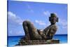 Sculpture by the Ocean in Cancun, Mexico-Svenja-Foto-Stretched Canvas