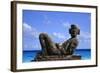 Sculpture by the Ocean in Cancun, Mexico-Svenja-Foto-Framed Photographic Print