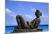 Sculpture by the Ocean in Cancun, Mexico-Svenja-Foto-Mounted Photographic Print