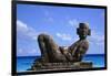 Sculpture by the Ocean in Cancun, Mexico-Svenja-Foto-Framed Photographic Print