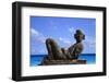 Sculpture by the Ocean in Cancun, Mexico-Svenja-Foto-Framed Photographic Print