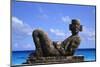 Sculpture by the Ocean in Cancun, Mexico-Svenja-Foto-Mounted Photographic Print