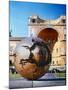 Sculpture called Sphere by A. Pomodoro, Vatican Courtyard, Rome, Italy-Chuck Haney-Mounted Photographic Print