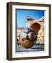 Sculpture called Sphere by A. Pomodoro, Vatican Courtyard, Rome, Italy-Chuck Haney-Framed Photographic Print