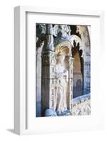 Sculpture, Courtyard of the Two-Storied Cloister-G&M Therin-Weise-Framed Photographic Print