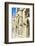 Sculpture, Courtyard of the Two-Storied Cloister-G&M Therin-Weise-Framed Photographic Print