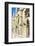 Sculpture, Courtyard of the Two-Storied Cloister-G&M Therin-Weise-Framed Photographic Print