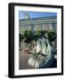 Sculpture Depicting Someone Diving into a Wave, Newport, Rhode Island, New England, USA-Robert Francis-Framed Photographic Print