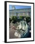 Sculpture Depicting Someone Diving into a Wave, Newport, Rhode Island, New England, USA-Robert Francis-Framed Photographic Print