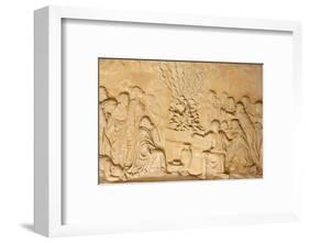 Sculpture depicting the priests of Baal at El Muhraqa-Godong-Framed Photographic Print