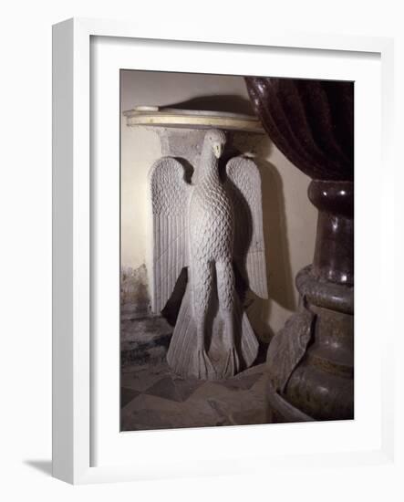 Sculpture, Detail of Baptismal Font Chapel, Amalfi Cathedral, Campania, Italy, 9th Century-null-Framed Giclee Print