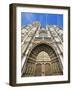 Sculpture Detail on Onze Lieve Vrouwekathedraal, Antwerp, Flanders, Belgium, Europe-Christian Kober-Framed Photographic Print