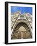 Sculpture Detail on Onze Lieve Vrouwekathedraal, Antwerp, Flanders, Belgium, Europe-Christian Kober-Framed Photographic Print