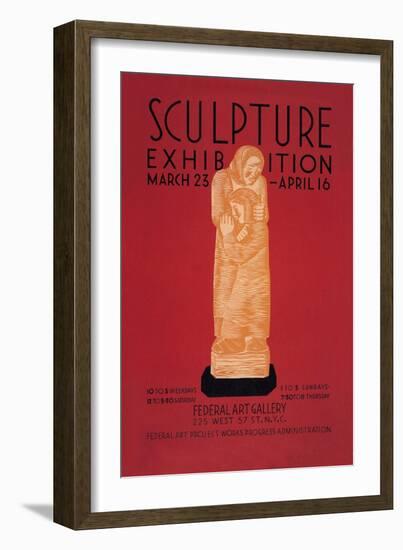 Sculpture Exhibition: Wpa Federal Art Project-Vera Bock-Framed Art Print