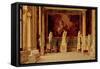 Sculpture Gallery at the Pitti Palace, Florence-Antonietta Brandeis-Framed Stretched Canvas