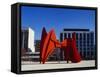 Sculpture in Front of a Building, Alexander Calder Sculpture, Grand Rapids, Michigan, USA-null-Framed Stretched Canvas