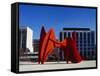 Sculpture in Front of a Building, Alexander Calder Sculpture, Grand Rapids, Michigan, USA-null-Framed Stretched Canvas