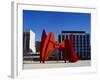 Sculpture in Front of a Building, Alexander Calder Sculpture, Grand Rapids, Michigan, USA-null-Framed Photographic Print